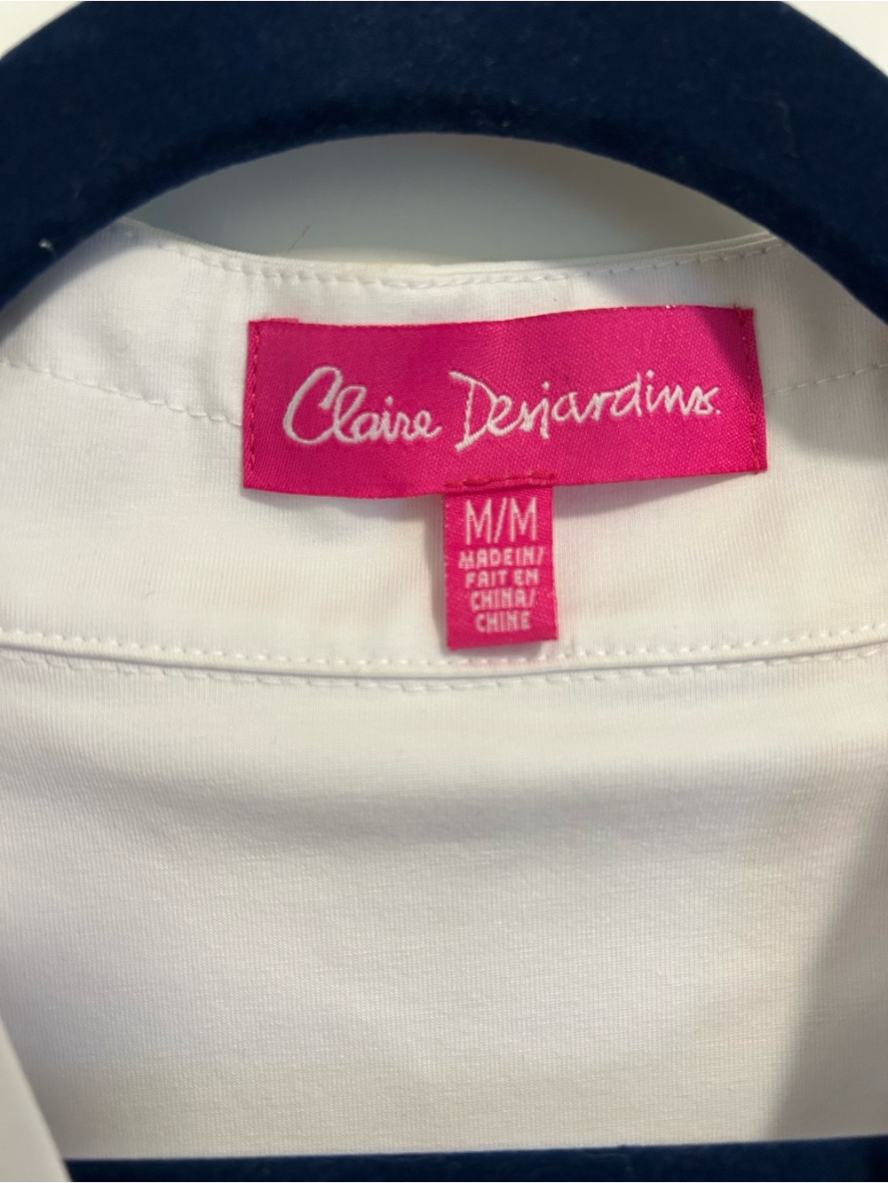 Claire Desjardins White Tank Top - Women's Classic V-Neck